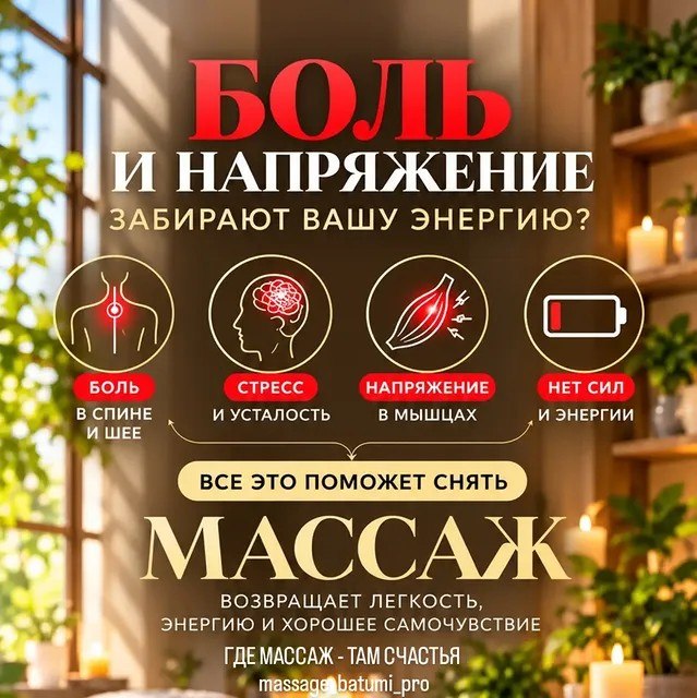 Массаж Батуми - оздоровительный массаж